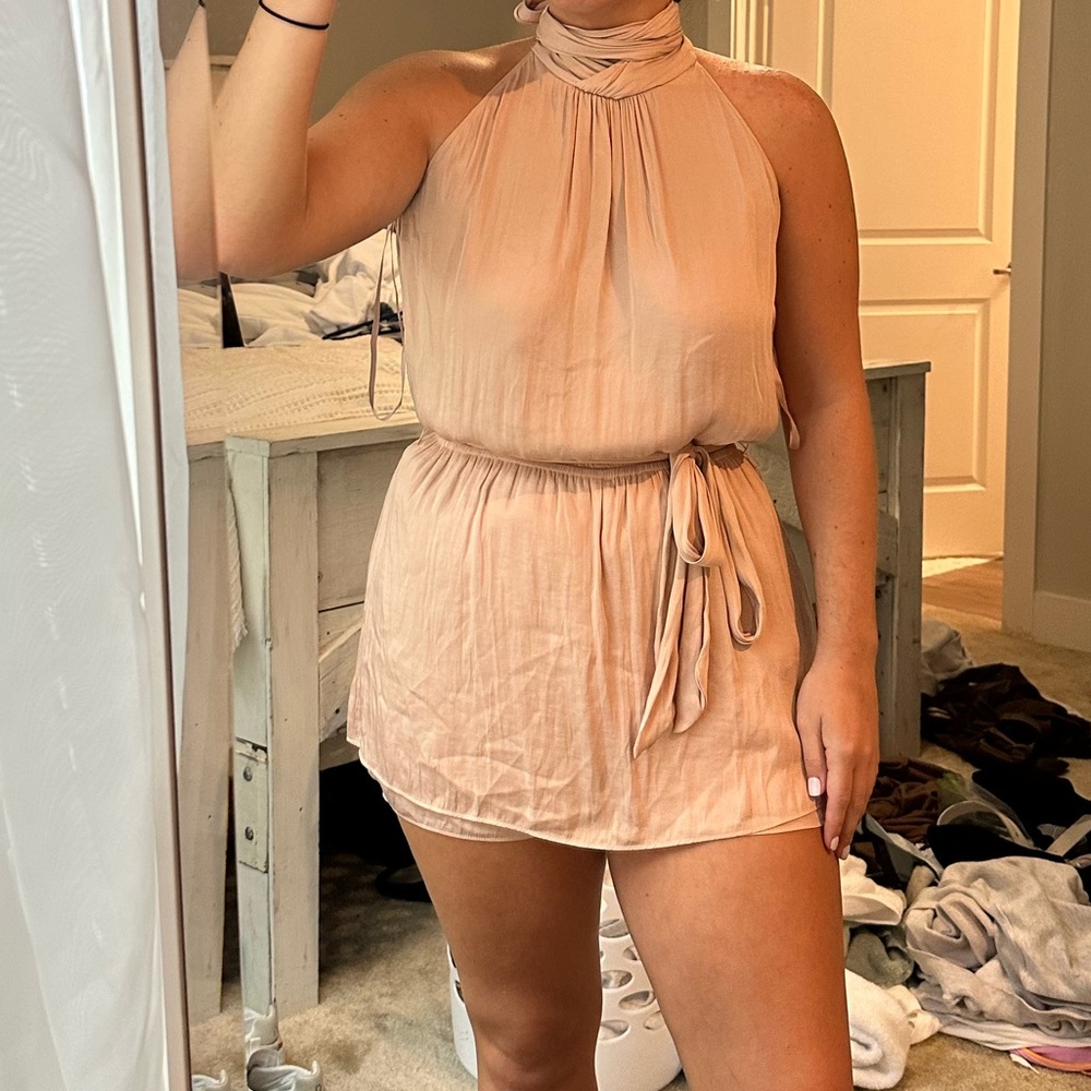 Rose colored romper